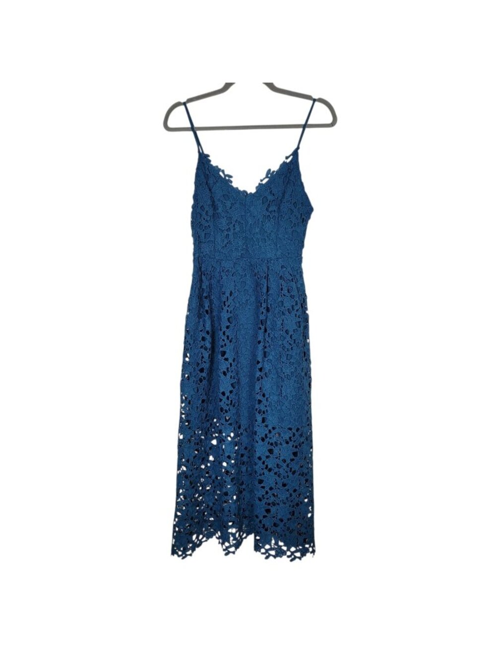 ASTR The Label Teal Blue A Line Midi Dress Sz Medium Wedding Guest Party